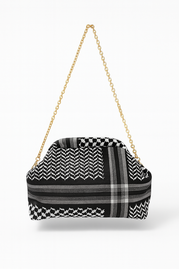 Kiffiyeh clutch