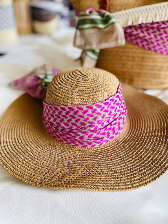 Straw Hat Pink