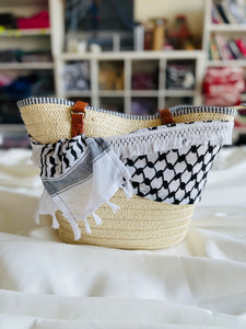 Sailor Kuffiyeh bag White & Black