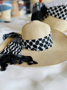 Straw Hat Black & White