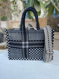 Kiffeyeh bag - Black & White Small Pattern