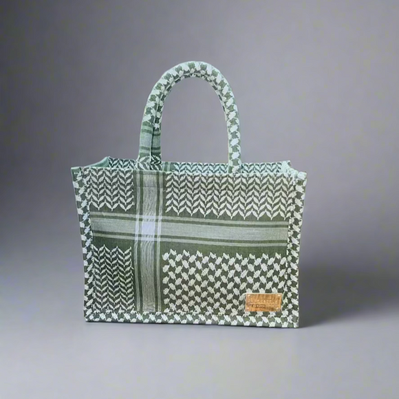 Kiffeyeh bag - Green & White