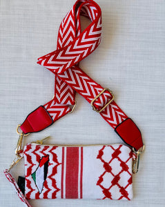 Red and White Phone Purse